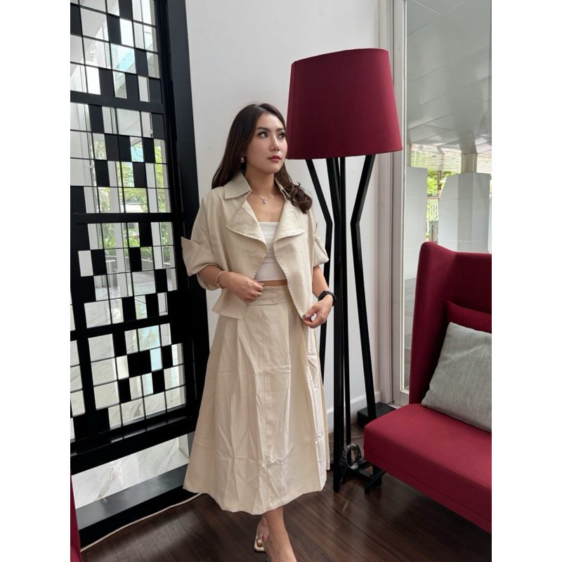 GHAIS | Iora Set / Atasan Wanita / Bawahan Wanita / Set Wanita / Blazer Wanita / Baju Muslim/ Baju H