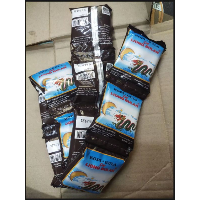 

Kopi Liong Bulan plus gula
