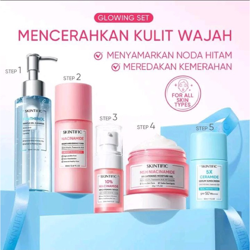 SKINTIFIC-5pcs PAKET GLOWING SET