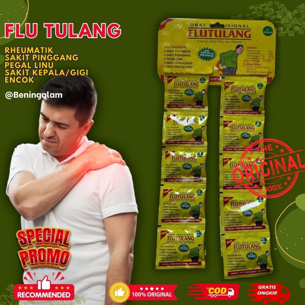 

Kapsul flu tulang renceng original isi 20 saset