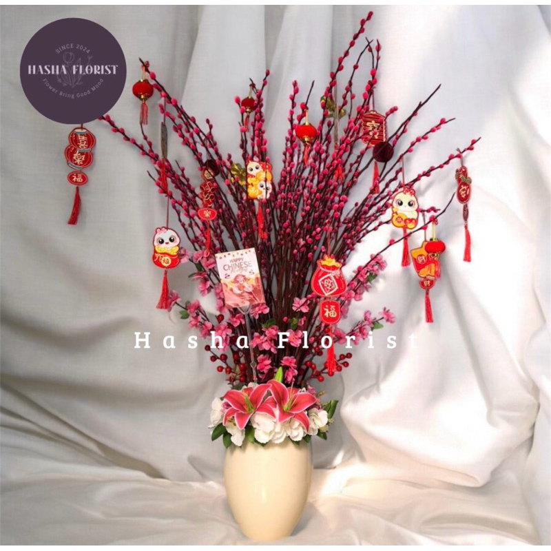 Bunga Pussy Willow / Kuku Macan Bunga Imlek Asli Import Premium ( Bunga Potong Segar Jakarta )