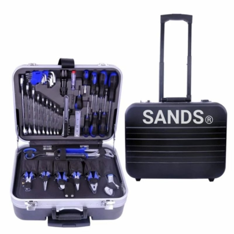 SANDS ABS tool kit set 132 pcs ABS trolley tool box / ABS tool kit set