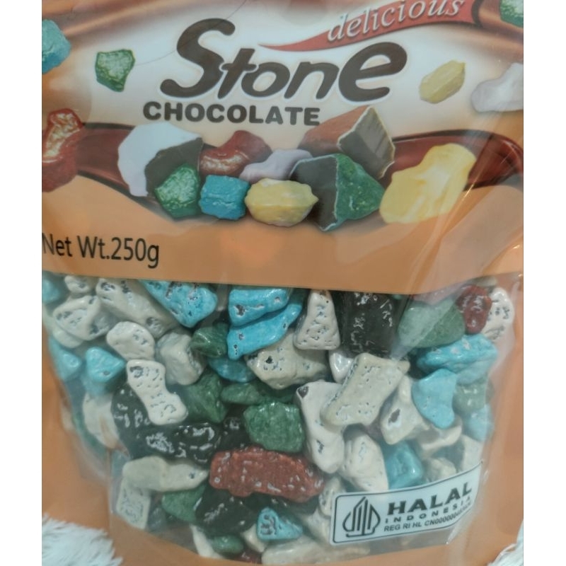 

Cahayadstore Mr.Sif Stone Chocolate/Coklat Susu Bentuk Batu 250 Gr
