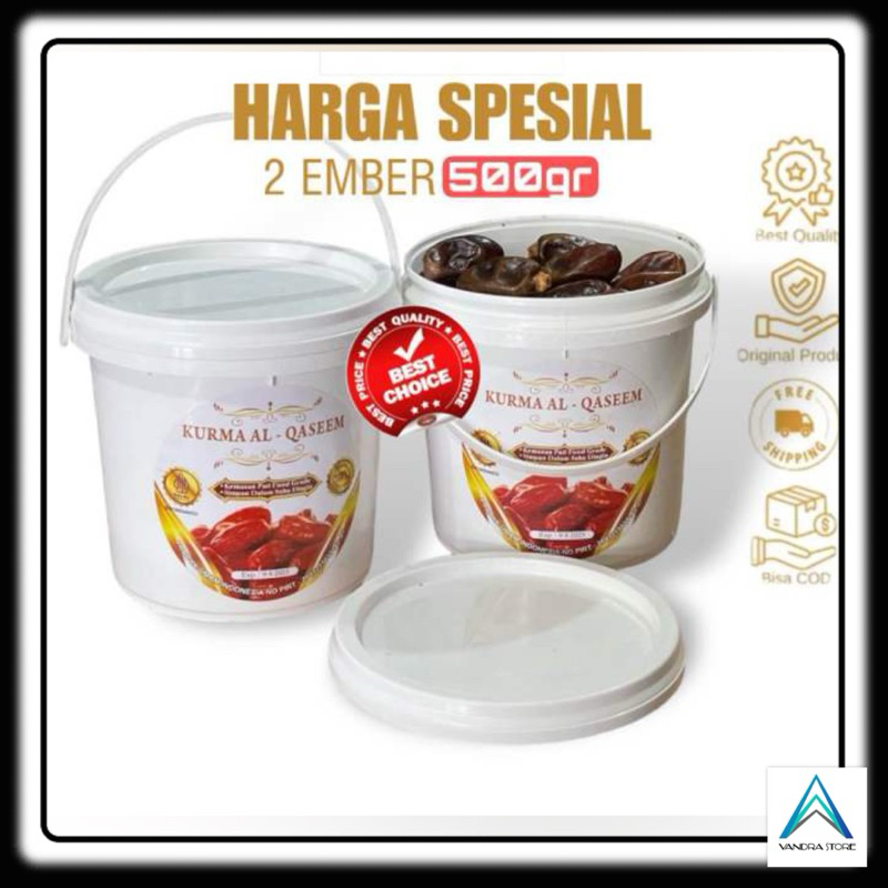 

Kurma Al Qassem 500 Gram Paket 2 Ember – Kurma Premium Manis & Bergizi, Pilihan Terbaik Ramadhan