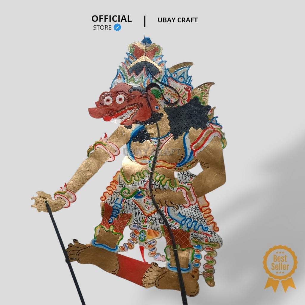 Wayang kulit sapi termurah Buto Kumbokarno Jumbo -+ 80 Cm Kulit Asli