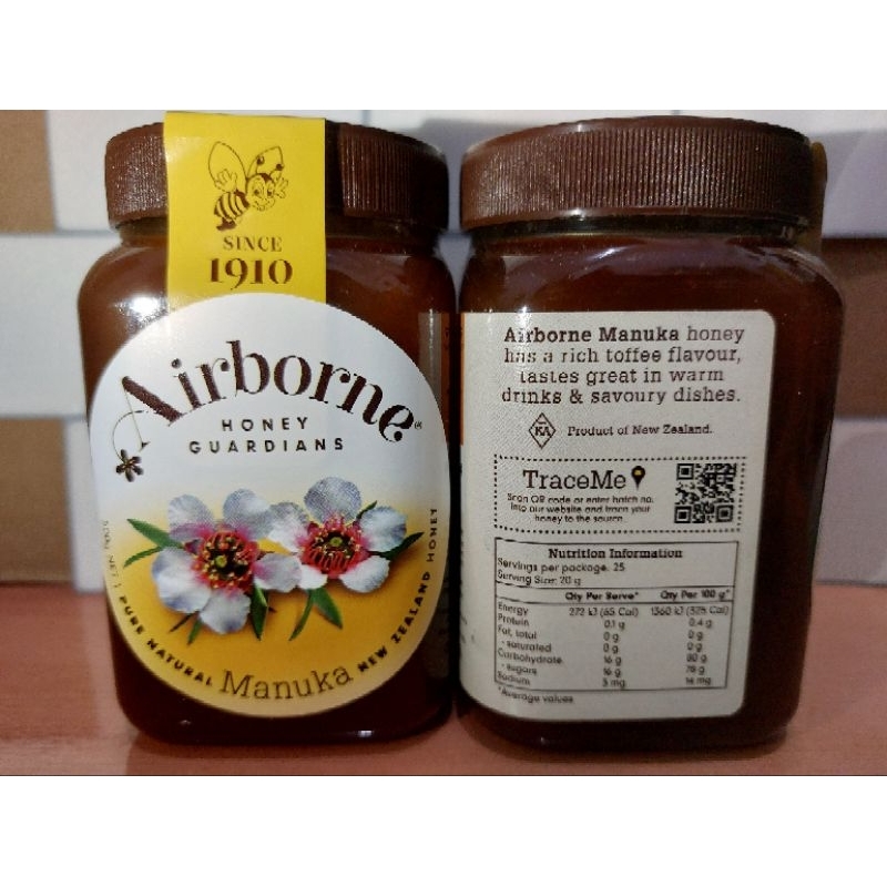 

Airborne Manuka Honey New Zealand 500gr / Airborne Madu Manuka made in New Zealand Original 500gr