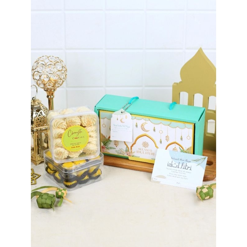 

Hampers Kue Kering Premium isi 2 toples 300gram, bisa kirim luar kota