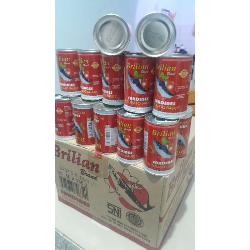 

QH sarden brilian 155 gr paket 10 kaleng exp 2028