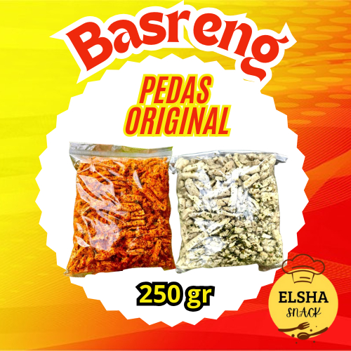 

BASRENG viral 250gr, ada 2 varian rasa ORIGINAL (asin) & PEDAS