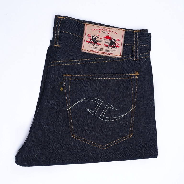 KODE L26G Izquerda Co  Vhagar V1 16Oz Pants Denim Selvedge Accent  Extra Deep Indigo