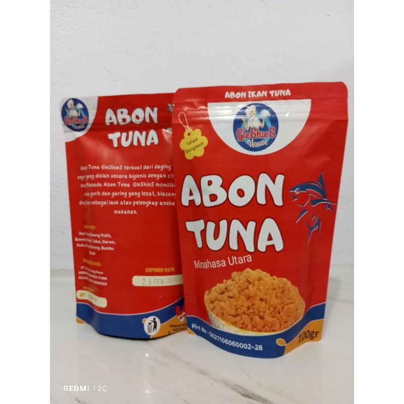 

ABON TUNA GleShieS, kemasan 100 Gram. Oleh-oleh khas Manado dengan cita rasa yang menggugah selerah