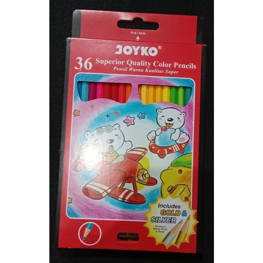 Joyko  colour pencil  36 /  Pencil 36 warna joyko / pencil warna 36 colour
