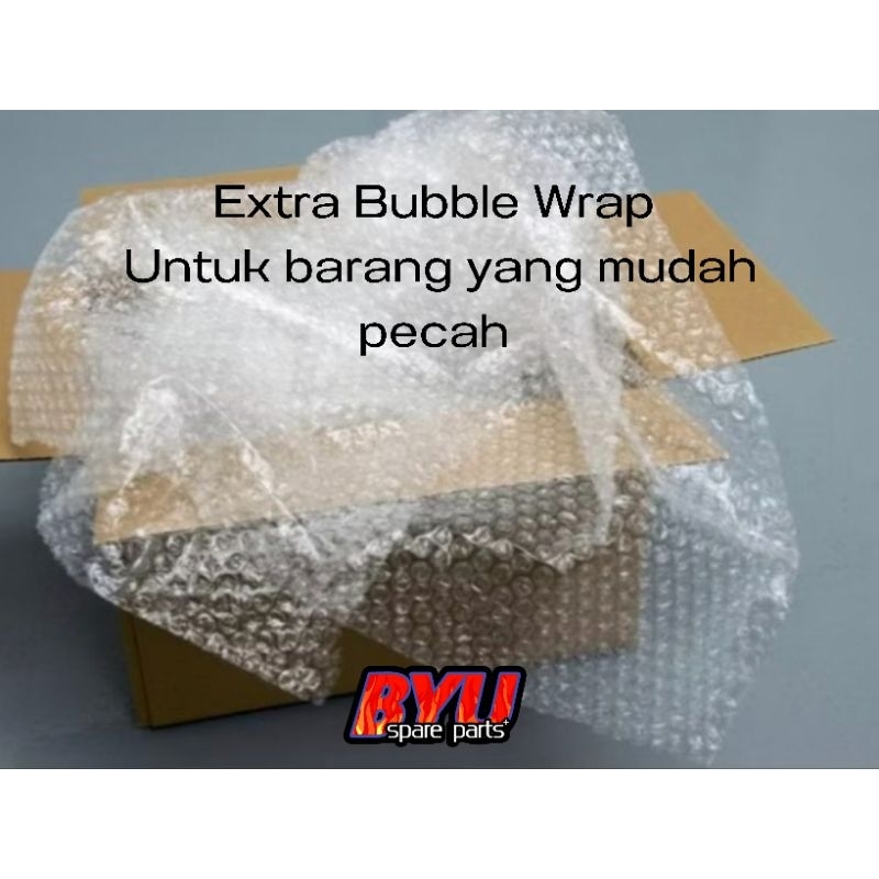 

Extra Bubble Wrap agar barang yang mudah pecah tetap aman