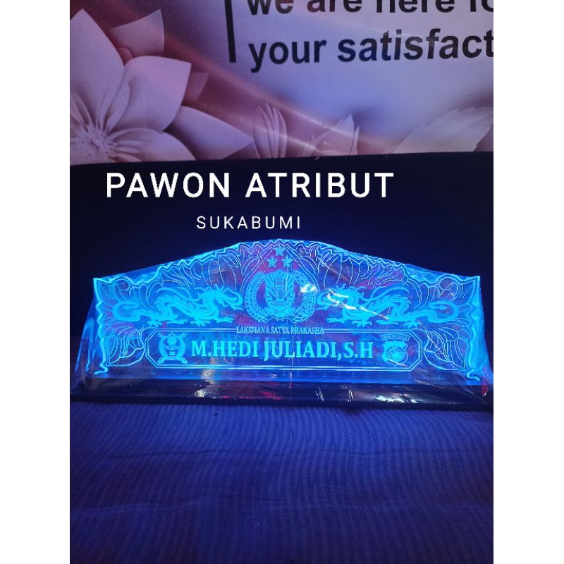 

jual Papan Nama Meja Akrilik Custom Nama Dan Logo