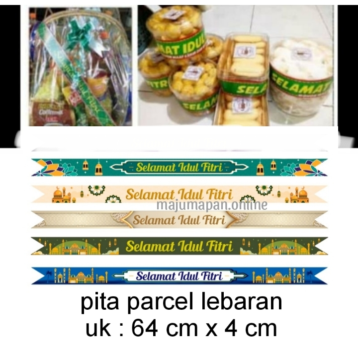 

10pcs PITA PARCEL LEBARAN / SELEMPANG PARCEL IDUL FITRI / PITA PARCEL IDUL FITRI
