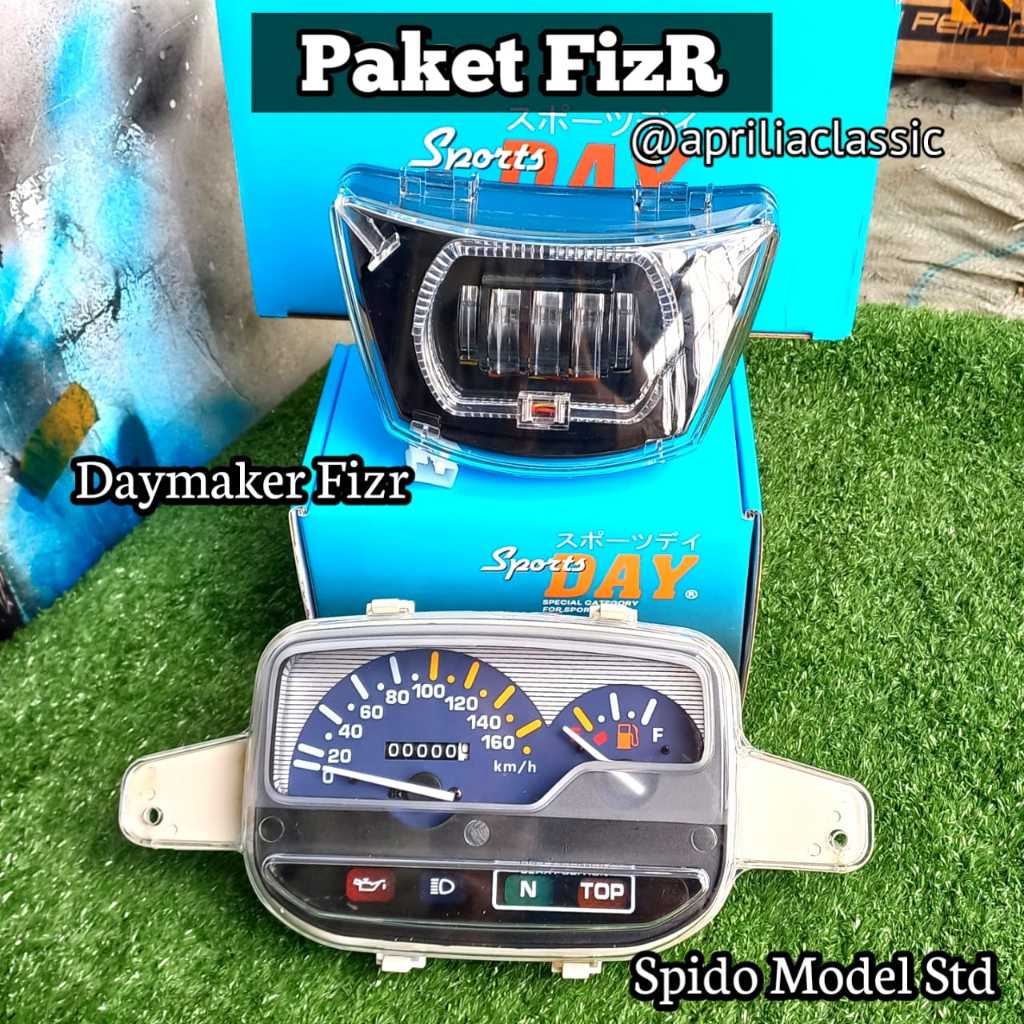 Paket FizR Lampu Depan Led RGB Set Speedometer Analog Standart Fiz R F1zR Fizr