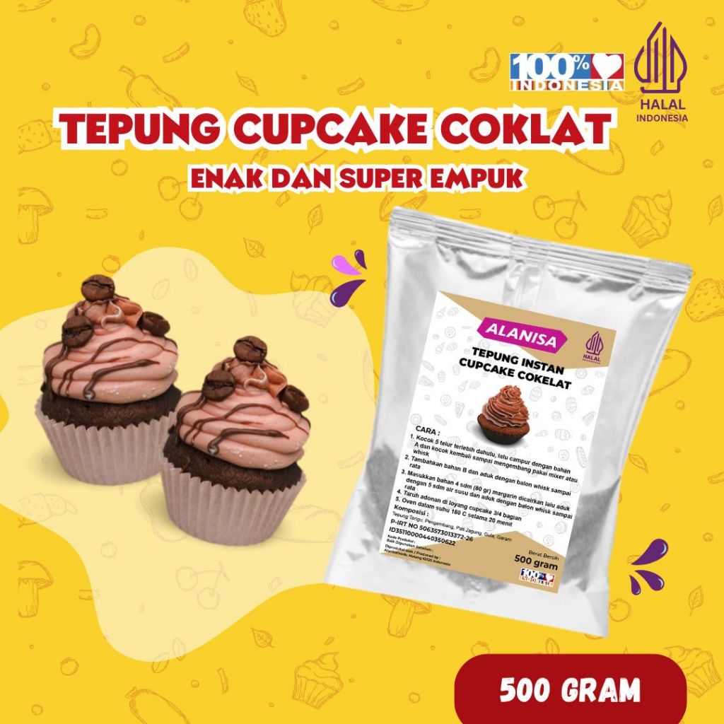 

TEPUNG PREMIX CHOCOLATE CUPCAKE 500GR