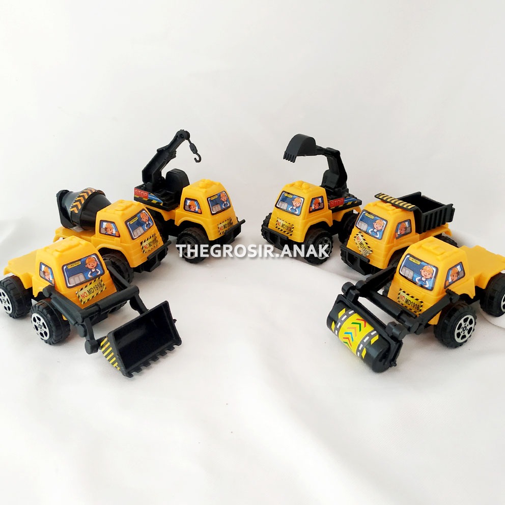 TGA Star Rider Construction Team MD1918 Truk Konstruksi Mini Roller Molen Derek Excavator Beko