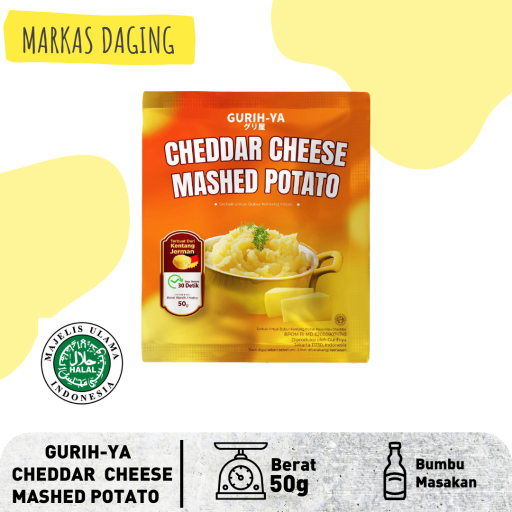 

GURIH YA Cheddar Cheese Mashed Potato - 50g