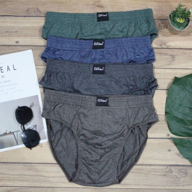 1lusin CD pria optima hitam / 4pack CD pria Optima hitam 1938/ CD pria Optima hitam 12pcs M L  XL