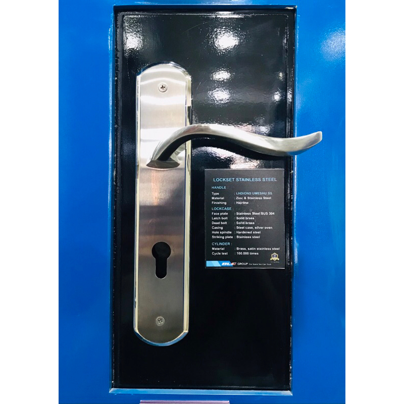 Handle Pintu Onassis Umeshu (Komplit Set Mortise Body+Cylinder)