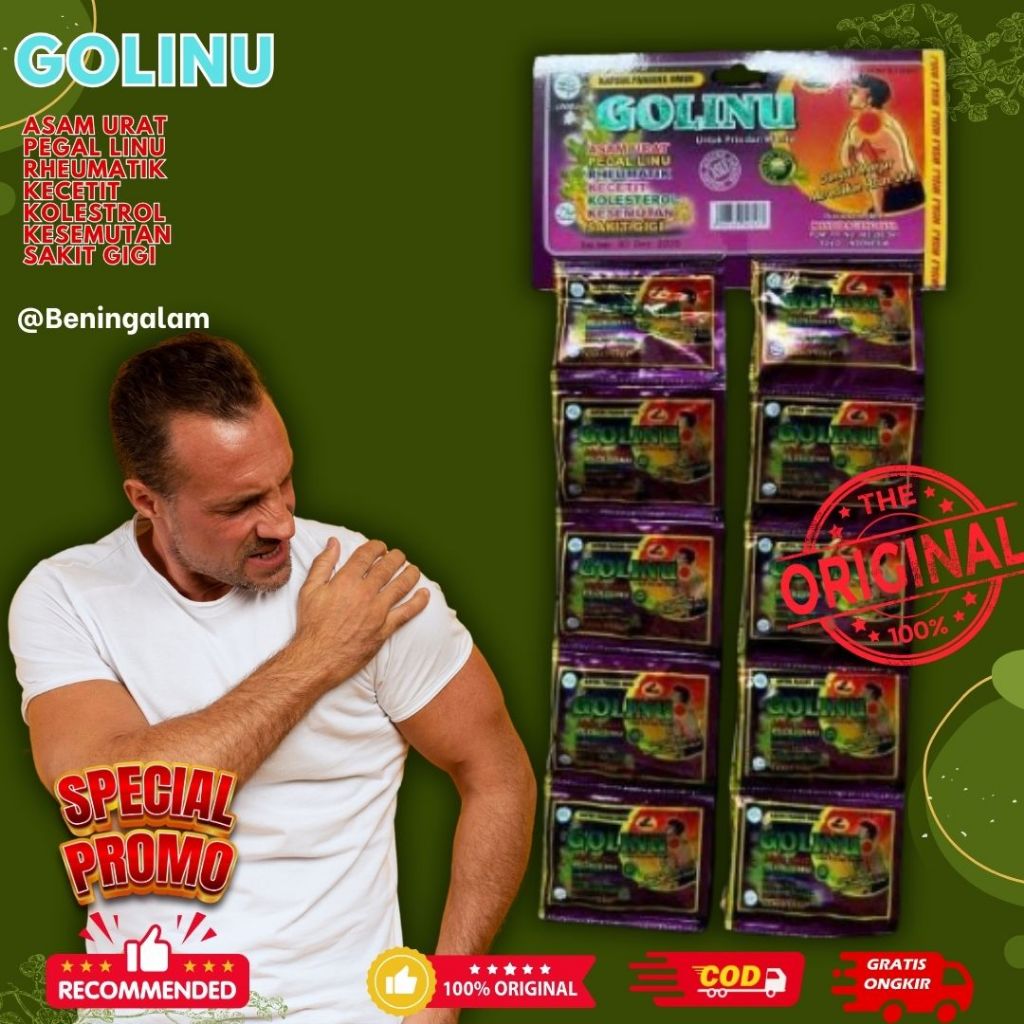 

Golinu Herbal Original 100% Ampuh Obat Asam Urat Pegal Linu