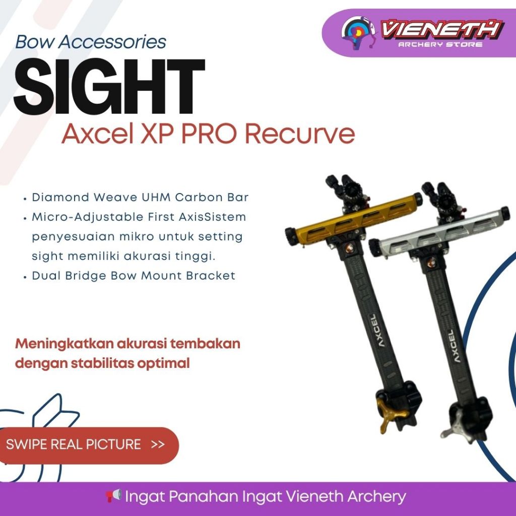 Sight Axcel XP Pro Recurve - Sight Panah