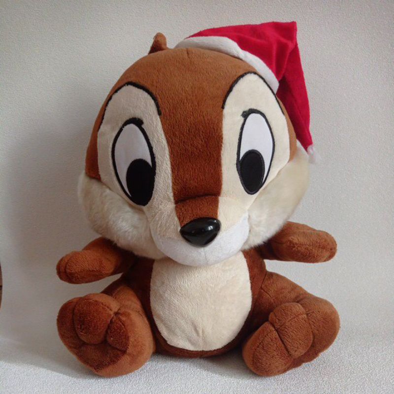 boneka chip & dale ORI Disney, boneka chip santa gede