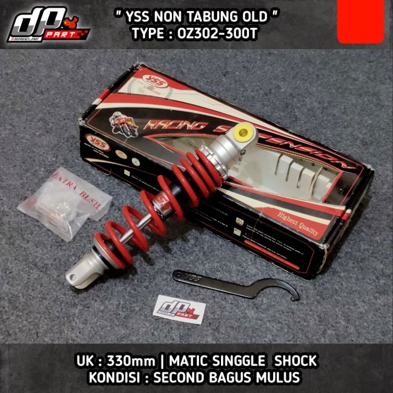 shock YSS non tabung OLD type OZ302 universal matic single shock Beat Scoopy Mio Vario