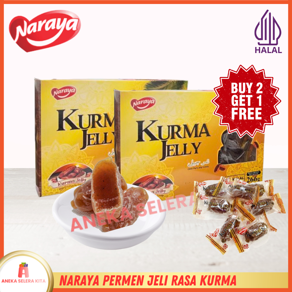 

Naraya Permen Jeli Rasa Kurma Jelly Kemasan Kotak Halal 226gr