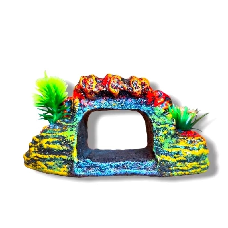 Hiasan aquarium batu karang bolong/ornamen aquarium