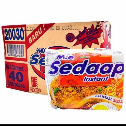 

MIE GORENG SEDAAP INSTAN 1/2DUS ISI 20PCS