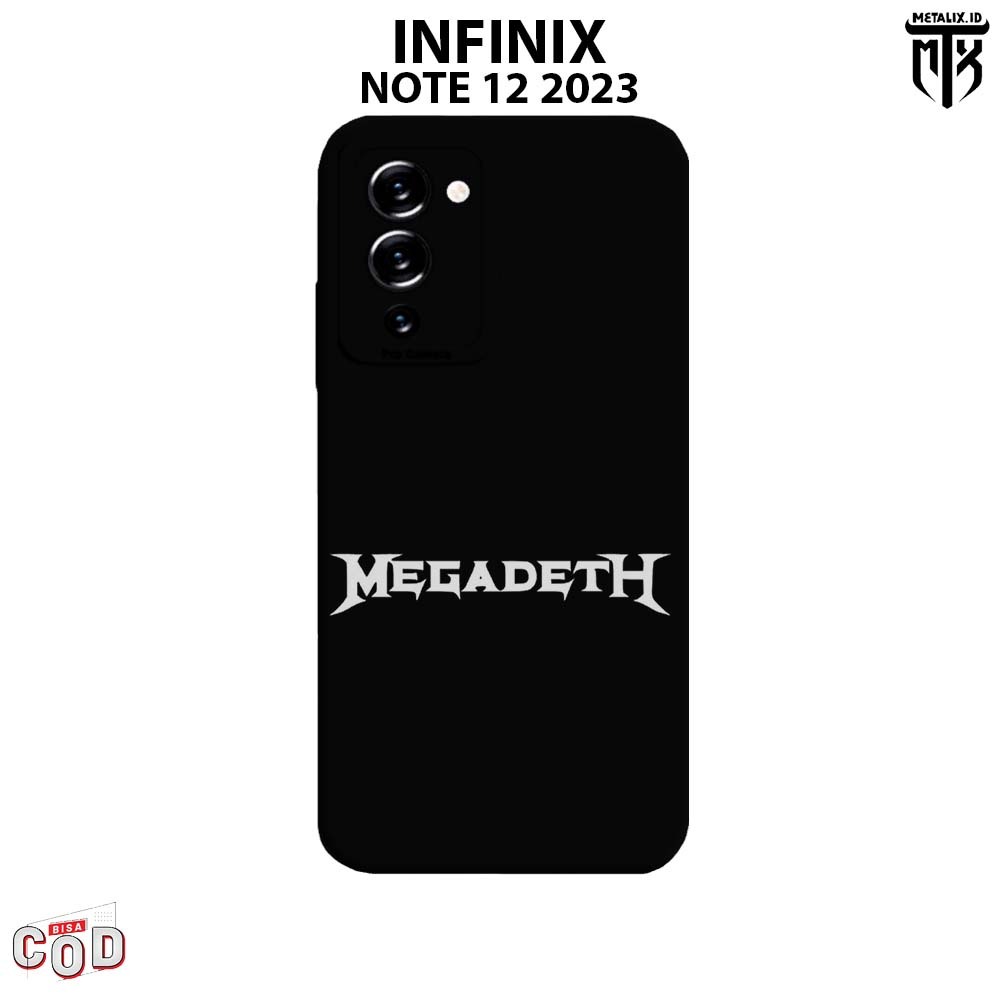 Casing INFINIX NOTE 12 G96 - Case INFINIX NOTE 12 G96 BAND MEGADETH SOFTCASE PROCAMERA CASE HANDPHON
