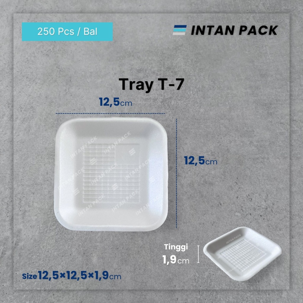 Foam Tray 7 Styrofoam Buah/ Sayur/ Daging Stereofoam Buah (250 pcs)