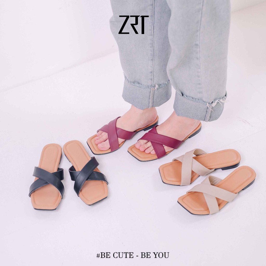 SOFIA Sandal Flat Wanita | Sandal Wanita Teplek