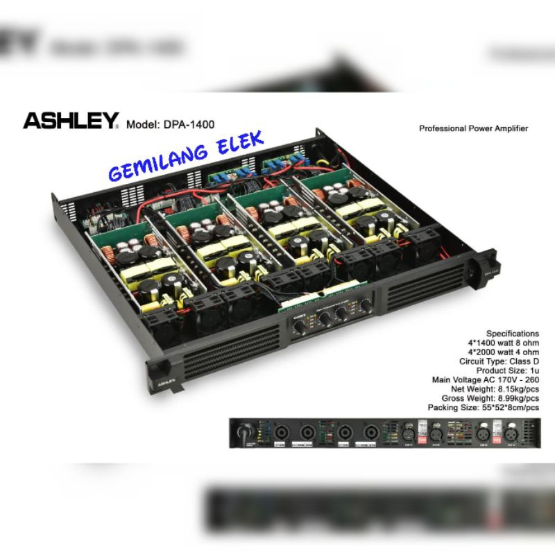 Power ASHLEY DPA 1400 Class D Original