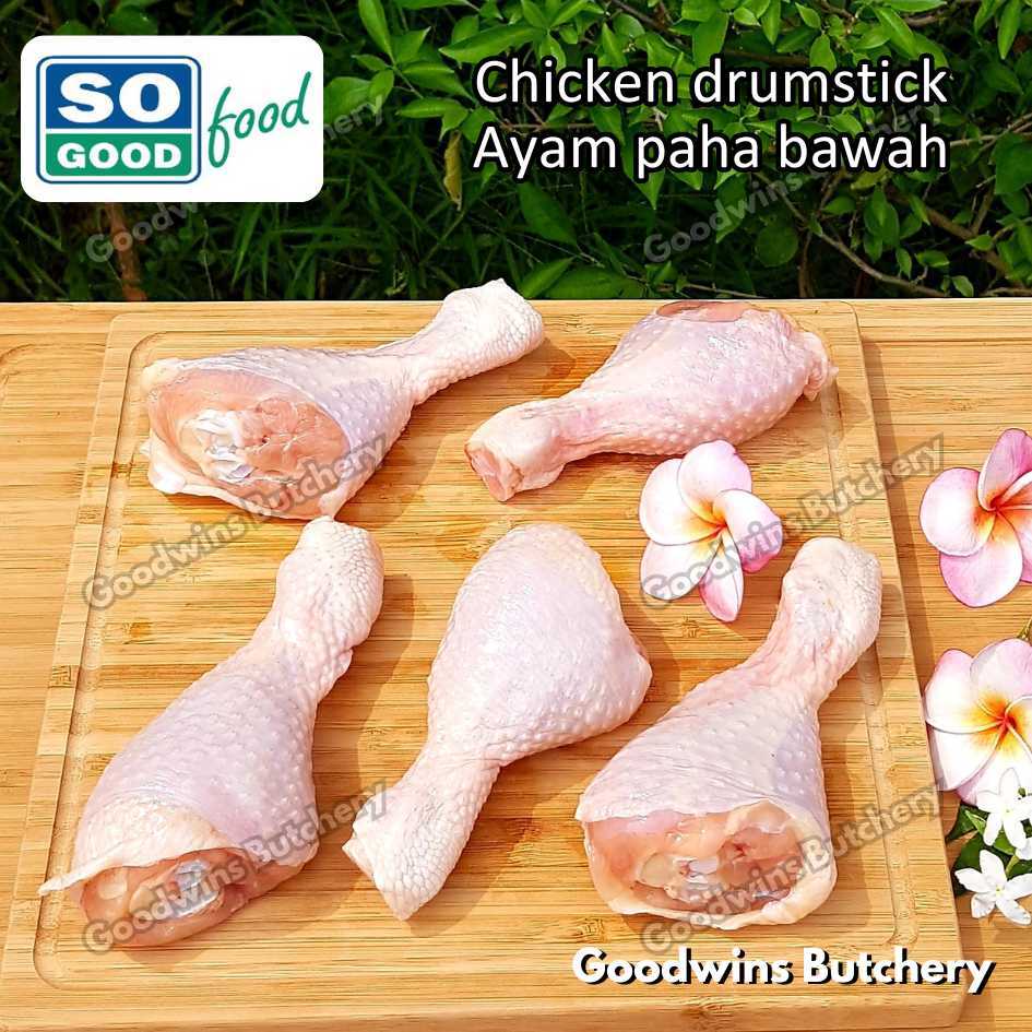 

Paha bawah ayam SoGood chicken drumstick frozen 600g 4-5pcs frozen So Good Food Japfa