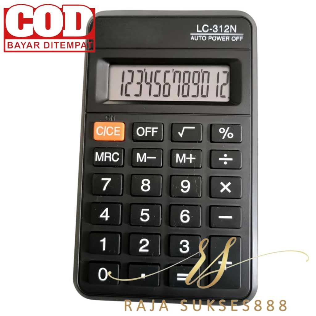 

MURAH SDC LC-312N Calculator 12 Digit pocket Kalkulator mini untuk di saku pocket Kalkulator LC 312 / Kalkulator Kecil 12 Digit CT