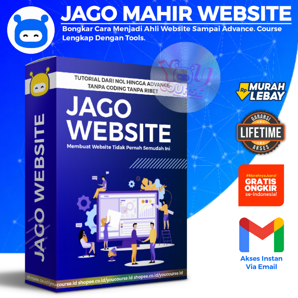 MAHIR WEBSITE BONGKAR WEBSITE  - Jadi Ahli Website Terlengkap Tanpa Coding Dan Ribet Hingga Advance