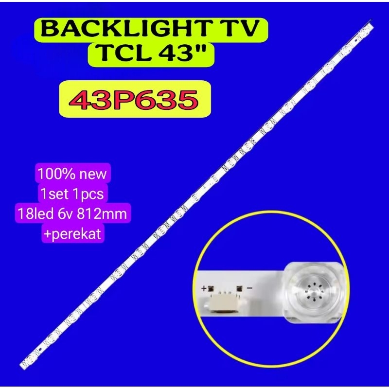 Lampu Led Backlight Bl Tv Tcl 43P635