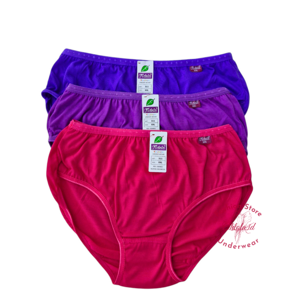 6 Pcs Celana Dalam Wanita Remaja Lembut CD Katun Polos
