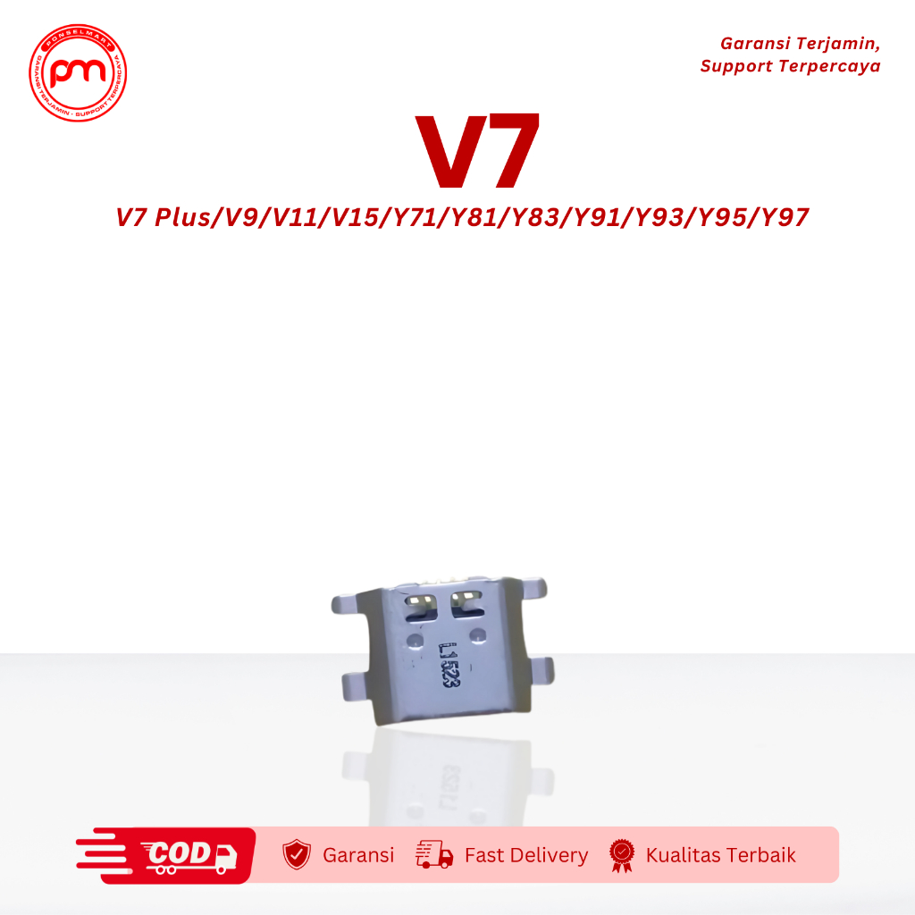 Konektor Cas Vivo V7 Connector Charger V7 Plus Concas V9 V11 V15 Y71 Y81 Y83 Y91 Y93 Y95 Y97 ORI