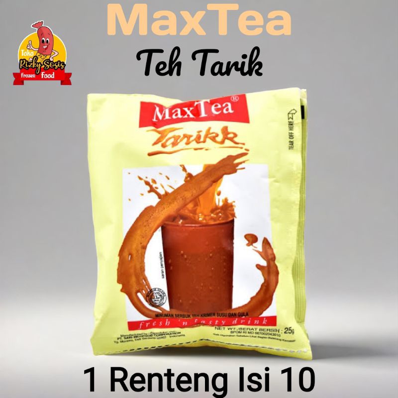 

MaxTea Tarikk @25 gram ( 1 Renteng Isi 10)