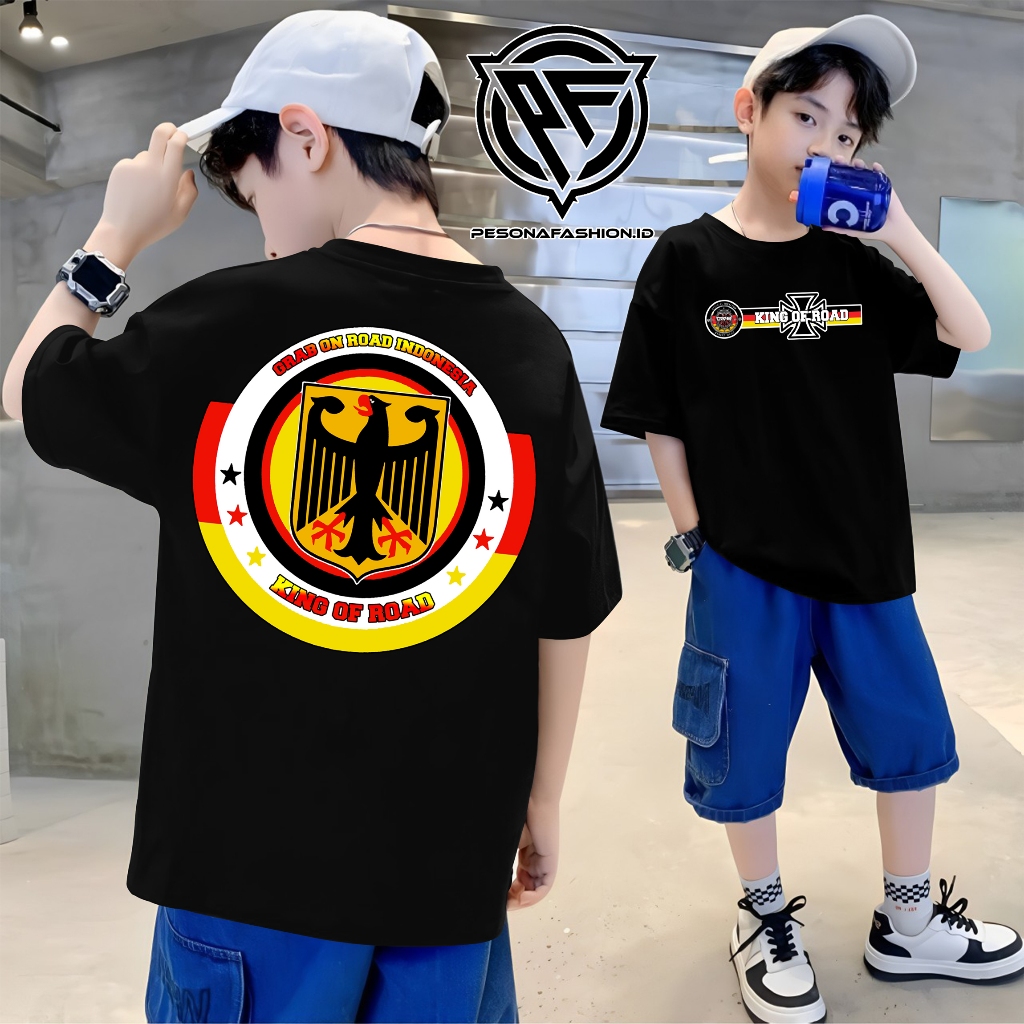 KAOS ANAK GRAB ON ROAD GBR INDONESIA TERBARU - BAJU GBR INDONESIA - BAJU KOMUNITAS MOTOR INDONESIA -