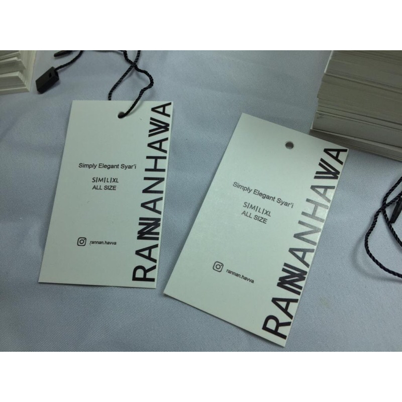 

hangtag paper 310 g doff 2 sisi