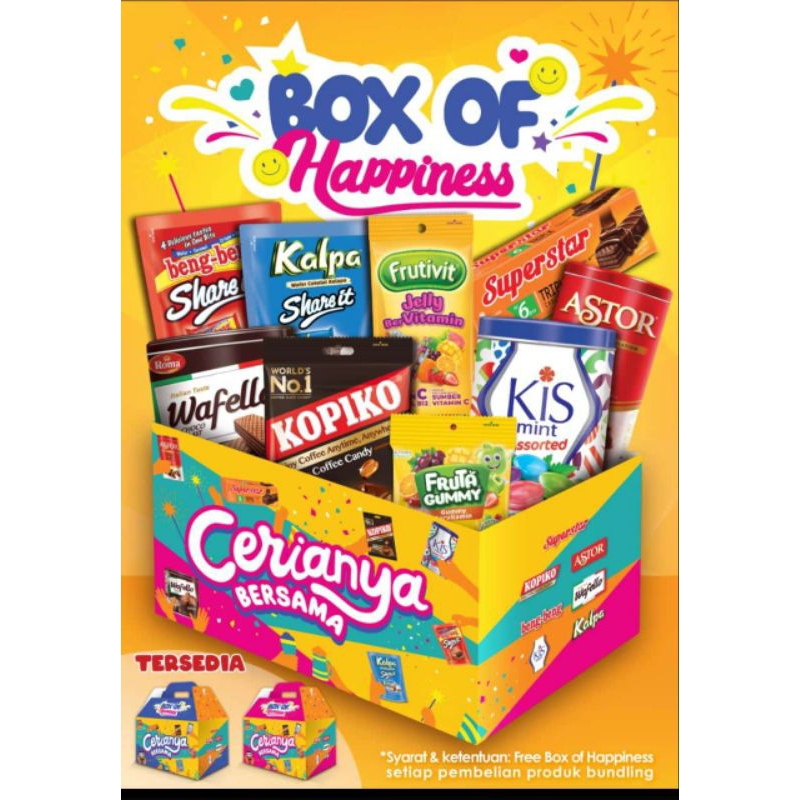 Hampers Paket Mayora Happiness Box dan Festive Box