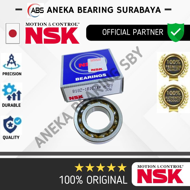 BEARING B18Z-1B1 C3 NSK LAKER STIR STEER TAFT GT F70 KIJANG 19X38X10