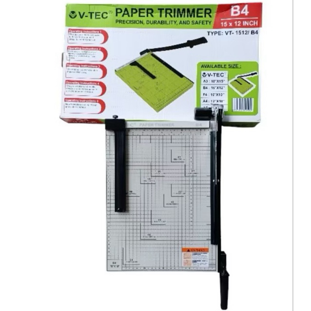 

V-TEC Alat Pemotong Kertas Besi B4 Paper Cutter / Trimmer / Pisau Potong Kertas