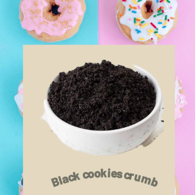 

black cookies crumb kemasan repack 100 gr