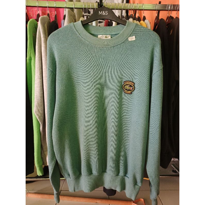 SWEATER CREWNECK LACOSTE BAHAN KNIT SECOND ORIGINAL